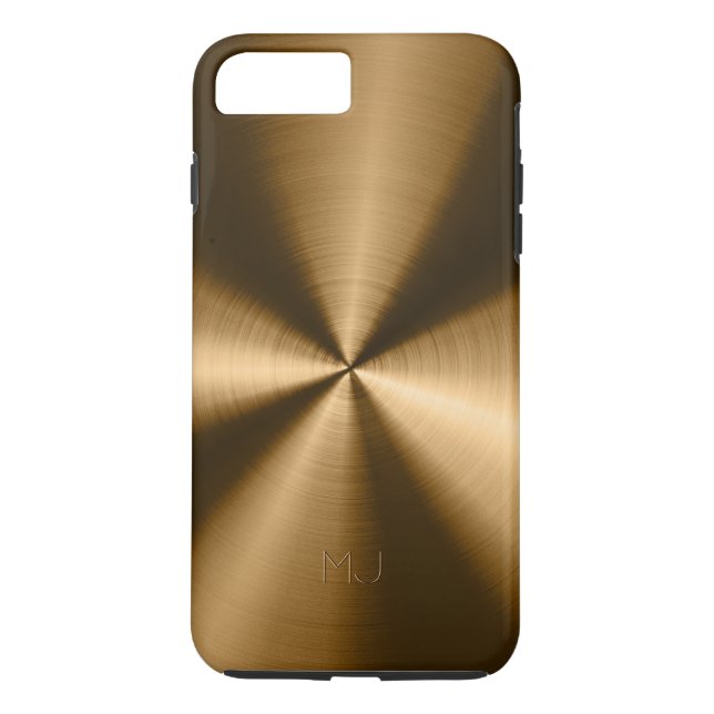 Metallic Copper Tones Stainless Steel Look Case-Mate iPhone Case (Back)