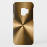 Metallic Copper Tones Stainless Steel Look Case-Mate Samsung Galaxy S9 Case<br><div class="desc">Metallic copper tones shiny stainless steel metal look pattern with custom and optional monogram/name. Simple and elegant. Design is available on other products.</div>