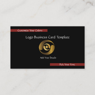 Metallic Corporate Logo - Simple Gold Logo Business Card