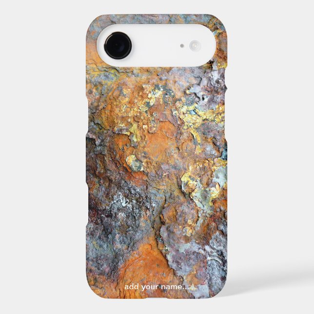 Metallic Corrosion Cool Rusty Industrial  Textured Case-Mate iPhone Case (Back)