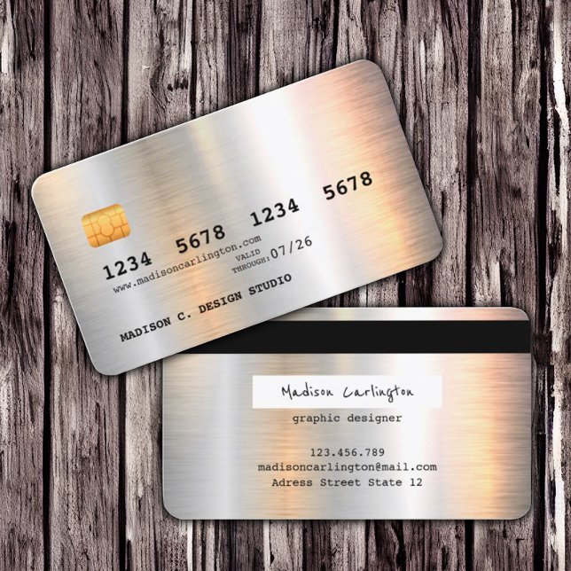 Metallic credit card style (Creator Uploaded)
