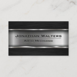 Metallic   Dark Metal Business Card