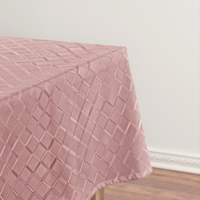 Metallic Diamond Patterns Tablecloth (In Situ)