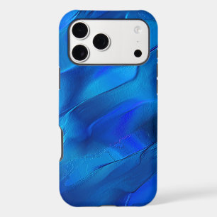 Metallic dunes in tones of vivid blue colour