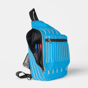 Metallic Electric Blue Sling Bag