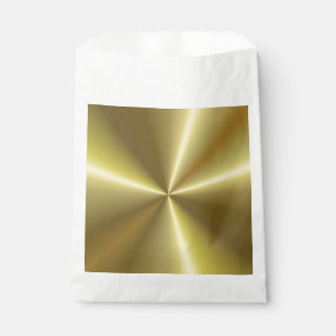 Metallic Faux Gold Look Blank Elegant Template Favour Bags