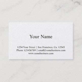 Metallic finish business card template
