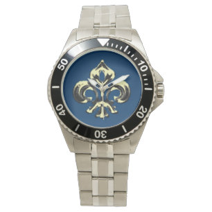 Metallic Fleur de lis (Gold) Watch
