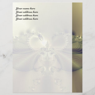 Metallic Flower Letterhead Design