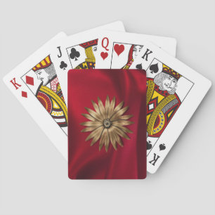 Metallic flower on silk.jpg playing cards