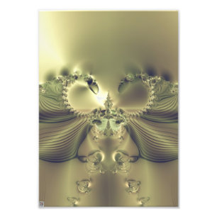 Metallic Flower Photo Print