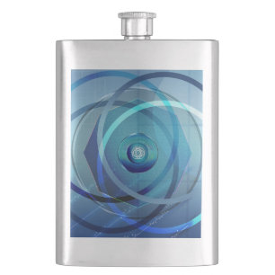 Metallic Flower - Zippo Lighter Hip Flask