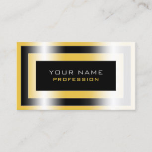 Metallic frame luxurious  business card