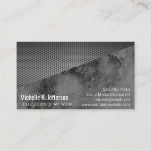 Metallic Geometric Marble Business Card
