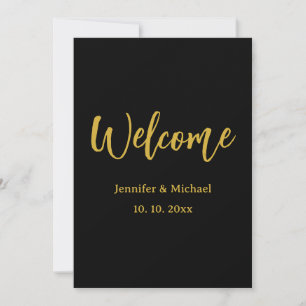 Metallic Gold & Black Professional Modern Elegant