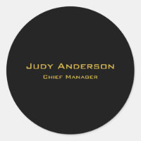 Metallic Gold & Black Professional Modern Elegant