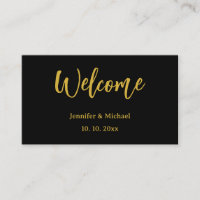 Metallic Gold & Black Professional Modern Elegant