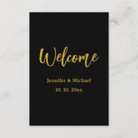 Metallic Gold & Black Professional Modern Elegant