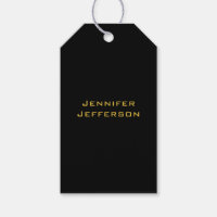 Metallic Gold & Black Professional Modern Elegant