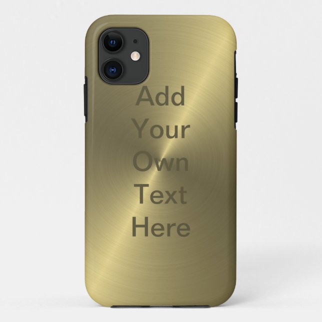 Metallic Gold Case-Mate iPhone Case (Back)