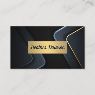 Metallic Gold Frame Business Card