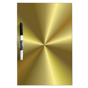 Metallic Gold Look Elegant Background Template Dry Erase Board