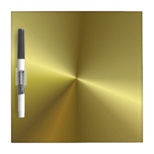 Metallic Gold Look Elegant Template Background Dry Erase Board