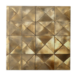 Metallic Gold Pattern Tile