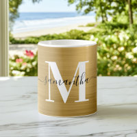 Metallic Gold Signature Monogram