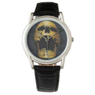 Metallic Gold Skull - Golden Screaming Skull Watch