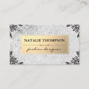 Metallic Gold / Speckled / Ornate Accents Business Card