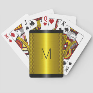 Metallic Gold Stainless Steel Metal Look Playing Cards