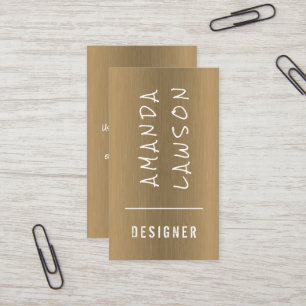 Metallic Gold Texture Business Card