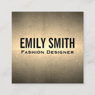 Metallic Gold Texture Golden Shine Square Business Card