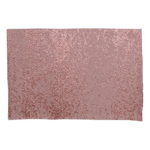 Metallic gold texture, rose quartz. pillowcase