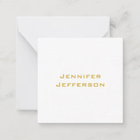 Metallic Gold & White Professional Modern Elegant