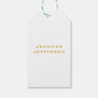 Metallic Gold & White Professional Modern Elegant