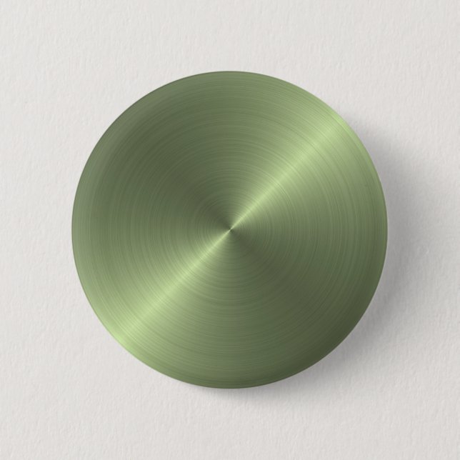 Metallic Green 6 Cm Round Badge (Front)