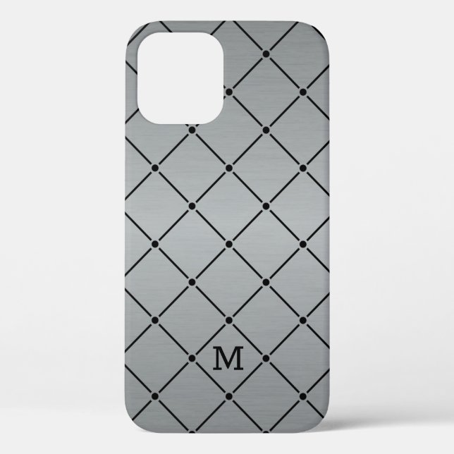 Metallic Grey Background Case-Mate iPhone Case (Back)