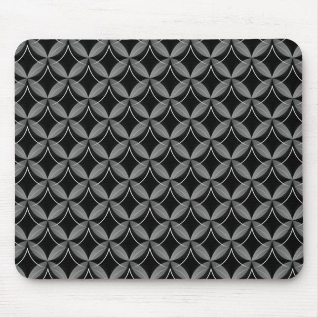 Metallic Grey Uptown Glam Mousepad (Front)