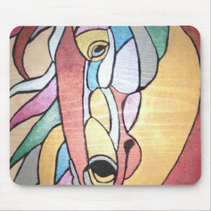 Metallic Horse Mouse Pad