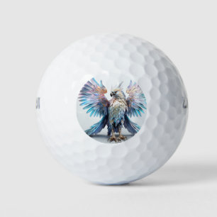 Metallic Iridescent Eagle  Golf Balls
