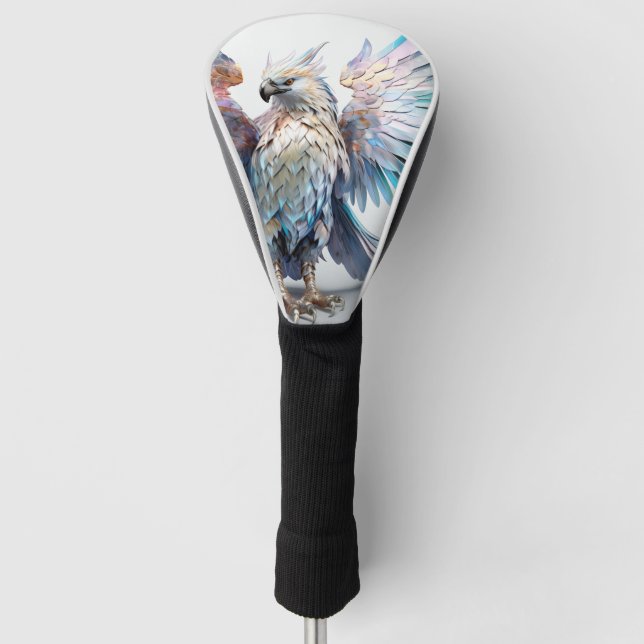 Metallic Iridescent Eagle  Golf Head Cover (Front)