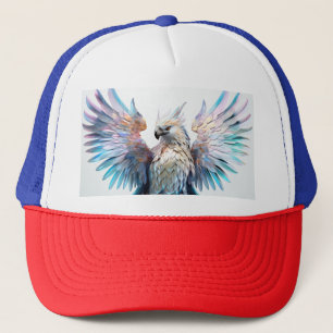 Metallic Iridescent Eagle Trucker Hat