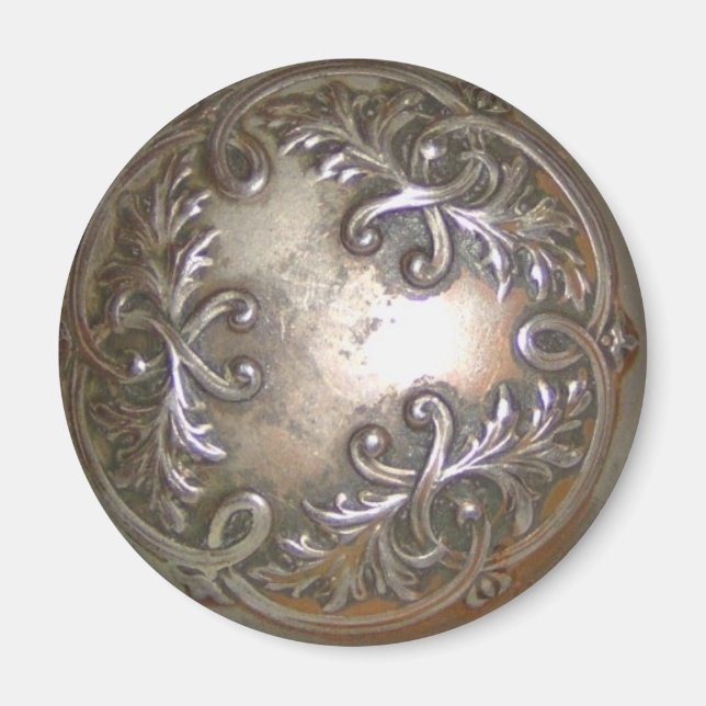 Metallic Leaf Design Magnet (Front)