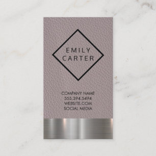 Metallic   Leather Business Card