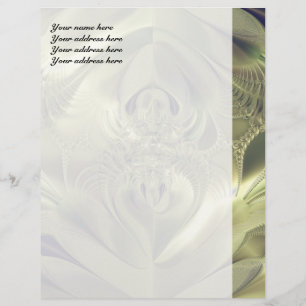 Metallic Leaves Customized Letterhead