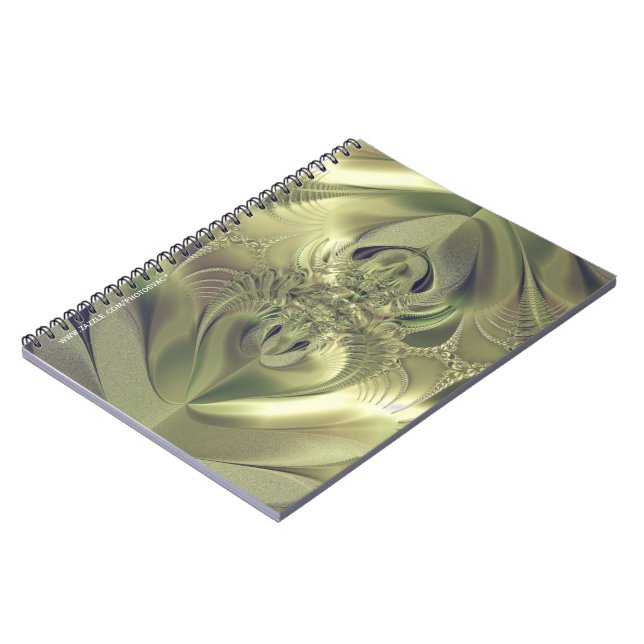 Metallic Leaves Spiral Notebook (Left Side)