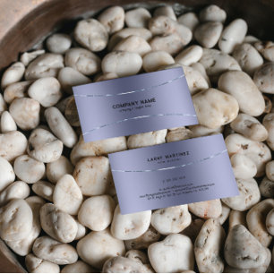 Metallic light purple texture image business card