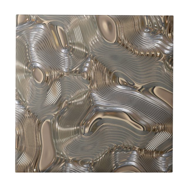 Metallic liquid metal tile (Front)